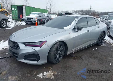 2021 Acura Tlx A-Spec Package из США, поврежденный, VIN 19UUB5F53MA007148